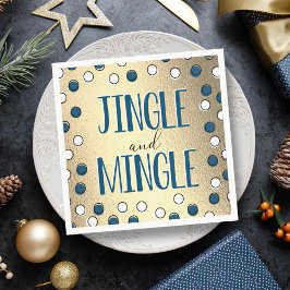 Jingle & Mingle Modern Holiday Party Servet