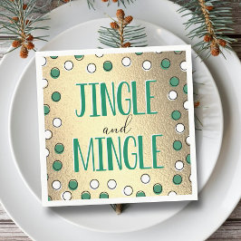 Jingle & Mingle Modern Holiday Party Servet