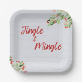 Jingle & Mingle Paper Borden Papieren Bordje (Voorkant)