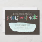 Jingle & Mingle Party Invitation Kaart (Voorkant)