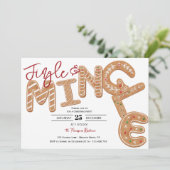 Jingle & Mingle peperkoek brief kerstfeest Kaart (Staand voorkant)