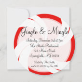 Jingle & Mingle Peppermint-kerstuitnodiging Kaart (Voorkant)
