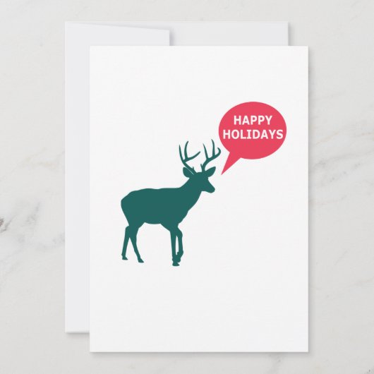 Jingle & Mingle Reindeer Kerstparty Fun Kaart (Achterkant)