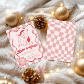 Jingle & Mingle Retro Kerstmis Vriendenfeest Kaart