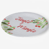 Jingle & Mingle Ronde Papier Borden Papieren Bordje (Gekanteld)