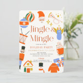 Jingle & Mingle Schattigee vakantieartikelen Kerst Kaart (Staand voorkant)