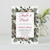 Jingle & Mingle Vakantie Kerstfeest Kaart (Staand voorkant)