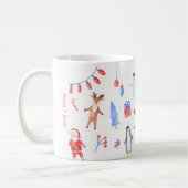 Jingle & Mingle waterverf Kerst Koffiemok (Links)