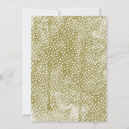 Jingle & Mingle Waterverf Pine Tree-feestdag Kaart (Achterkant)