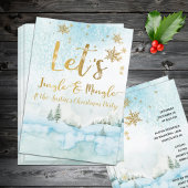Jingle & MIngle Winter Woodland Party Invite Kaart