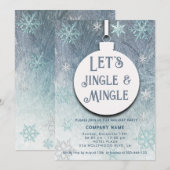 Jingle & Mingle winterwonderland vakantiefeest Kaart (Voorkant / Achterkant)