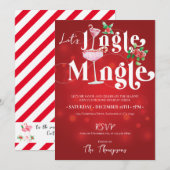 Jingle Mingle Xmas Vakantie Seizoen Kerstfeest Kaart (Voorkant / Achterkant)