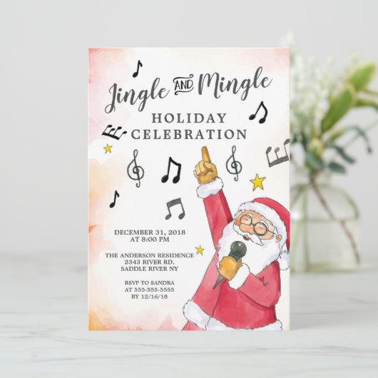 Jingle Mingle zingt kerstfeest Kaart