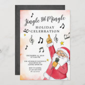 Jingle Mingle zingt kerstfeest Kaart (Voorkant / Achterkant)
