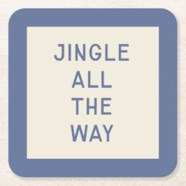jingle | Minimalistisch Onderzetter voor kersttypo