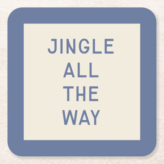 jingle | Minimalistisch Onderzetter voor kersttypo (Voorkant)