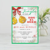 Jingle Mix en Mingle Kerstvakantie Kaart (Staand voorkant)