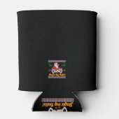 Jingle My Balls Santa Claus Ugly KerstSweater Blikjeskoeler (Achterkant)