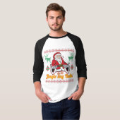 Jingle My Balls Santa Claus Ugly KerstSweater T-shirt (Voorkant volledig)