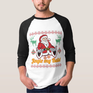 Jingle My Balls Santa Claus Ugly KerstSweater T-shirt
