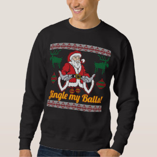 Jingle My Balls Santa Claus Ugly KerstSweater Trui