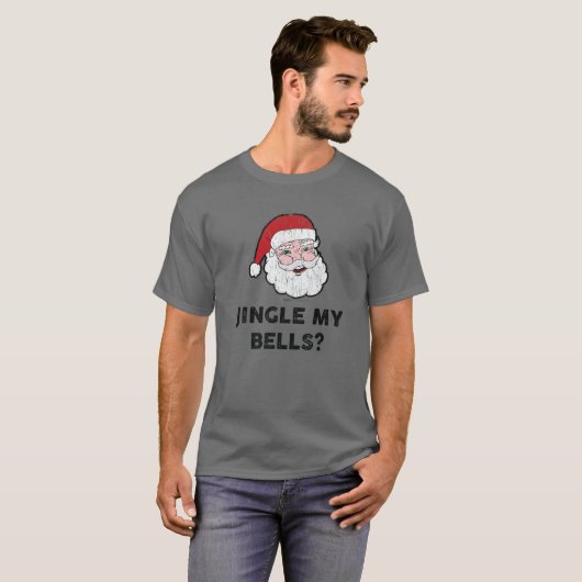  Jingle My Bells? kerstontwerp T-shirt (Voorkant volledig)