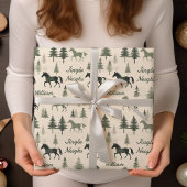 Jingle Neighs" Paardeninpakpapier | Aangepaste naa Cadeaupapier