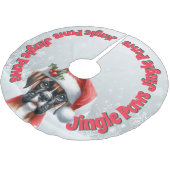Jingle Paws en Boxer Dog Joy Kerstboom Rok (Gekanteld)