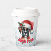 Jingle Paws en Boxer Dog Joy Papieren Bekers (Achterkant)
