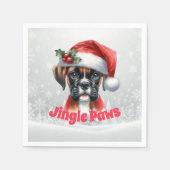 Jingle Paws en Boxer Dog Joy Servet (Voorkant)