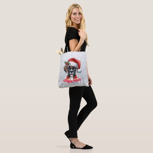 Jingle Paws en Boxer Dog Joy Tote Bag (Op model)