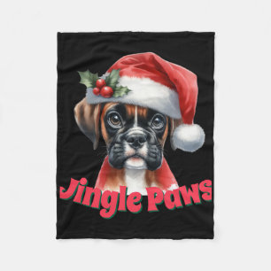 Jingle Paws En Boxer Hond Joy T Shirt Fleece Deken