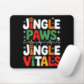 Jingle Paws Jingle Vitals Funny Vet Nurse Xmas Muismat (Met muis)