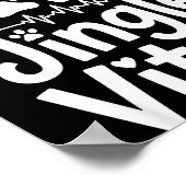 Jingle Paws Jingle Vitals Funny Vet Nurse Xmas Poster (Hoek)