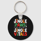 Jingle Paws Jingle Vitals Funny Vet Nurse Xmas  Sleutelhanger (Voorkant)