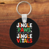 Jingle Paws Jingle Vitals Funny Vet Nurse Xmas  Sleutelhanger (Voorkant)