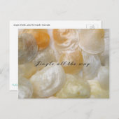 Jingle Shells Beach Briefkaart met kerstcadeaus (Voorkant / Achterkant)