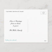 Jingle Shells Beach Briefkaart met kerstcadeaus (Achterkant)