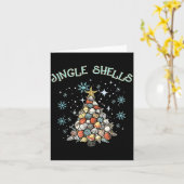 Jingle Shells Christmas Tree Snowflakes Celebratio Kaart (Gele Bloem)