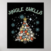 Jingle Shells Christmas Tree Snowflakes Celebratio Poster (Voorkant)