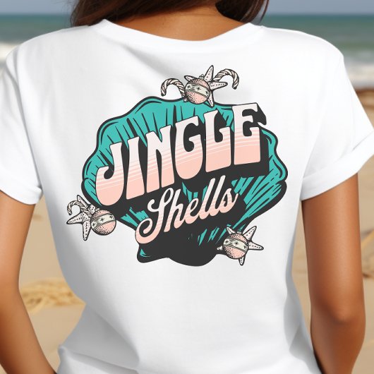 Jingle Shells - Kerst  Beach T-shirt