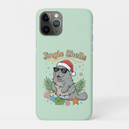 Jingle Shells Tropical Santa Manatee Christmas Case-Mate iPhone Case