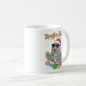 Jingle Shells Tropical Santa Manatee Christmas Koffiemok (Voorkant rechts)