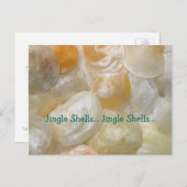 Jingle Shells Tropisch kerstsongbericht Briefkaart (Voorkant / Achterkant)