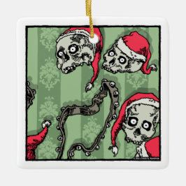 Jingle Skulls - Pop Gothic Holiday Keramisch Ornament