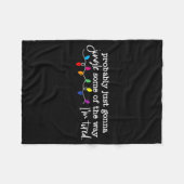 Jingle Some Of The Way I'm Tired Fleece Deken (Voorkant (Horizontaal))