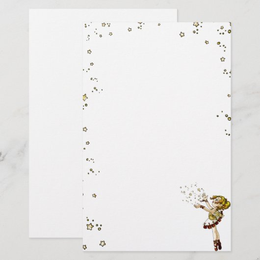 Jingle Star Briefpapier (Voorkant / Achterkant)