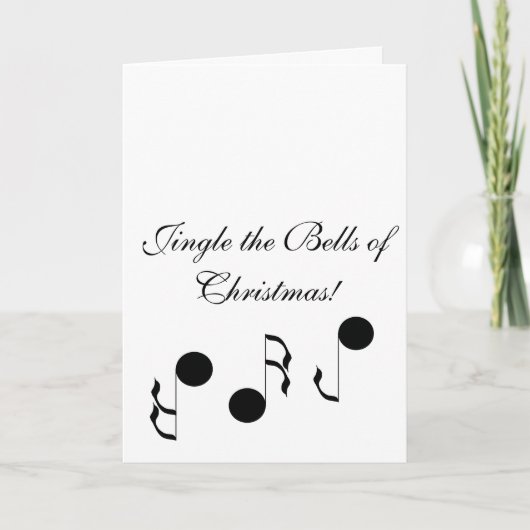 Jingle the Bells of Christmas Holiday Joy Kaart (Voorkant)