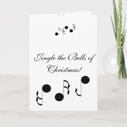 Jingle the Bells of Christmas Joyful Fun Holidays Kaart (Voorkant)
