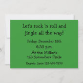 Jingle Time Custom Holiday Uitnodiging (Achterkant)